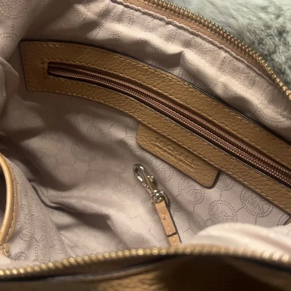 Michael Kors Tan Leather Crossbody Bag - Picture 5 of 6
